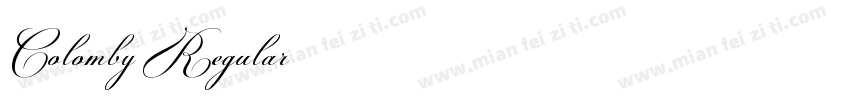 Colomby Regular字体转换